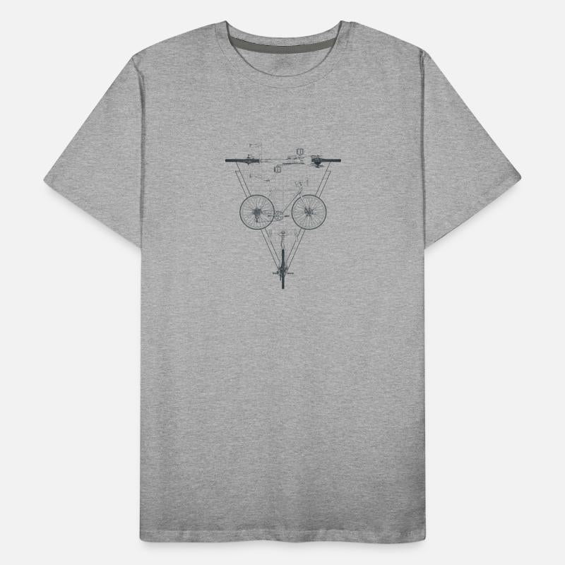 Bicycle drawing blueprints