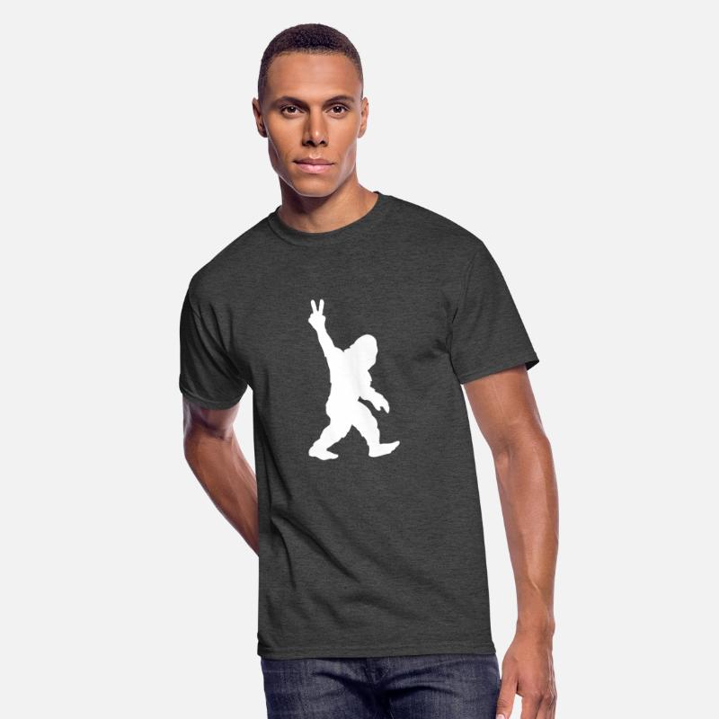 Bigfoot Sasquatch Yeti Peace Sign Silhouette