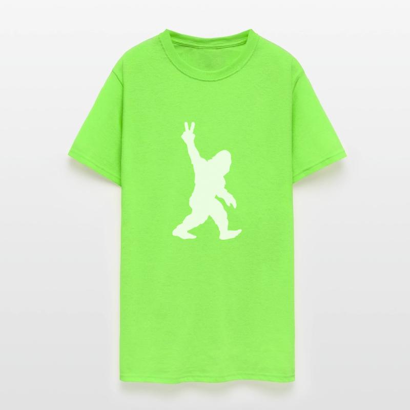 Bigfoot Sasquatch Yeti Peace Sign Silhouette