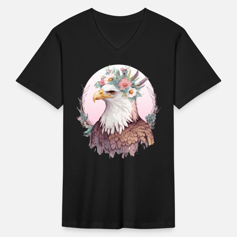 Birds Of Prey Bald Eagle Flower Crown Floral Birdi