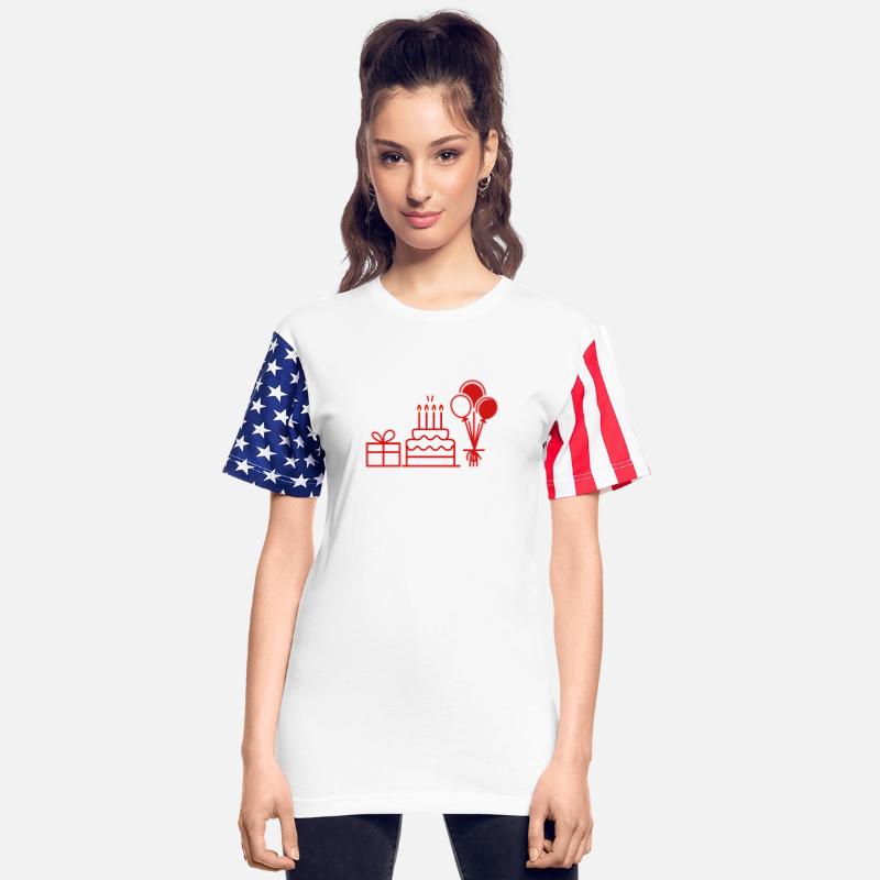 Birthday Present, Cake, Balloons Vector 2 Colors