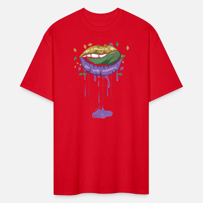 Bite Lips Drip Festival Parade Beads Mardi Gras