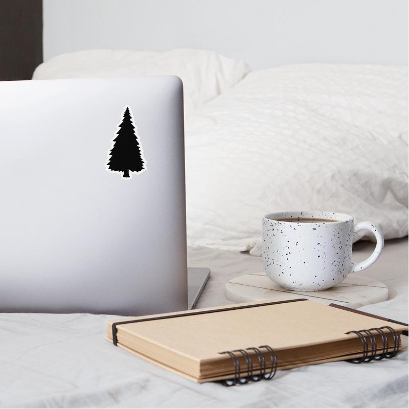 black silhouette christmas tree christmas nicholas