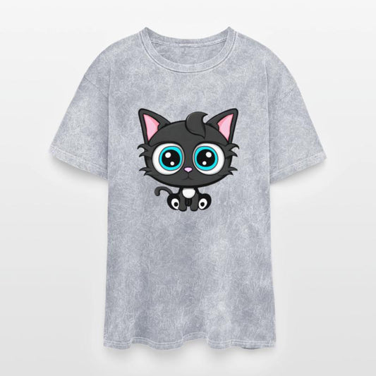 Black White Cat Kitten Adorable Kawaii - Blue Eyes