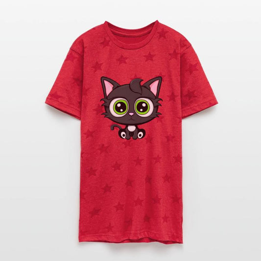 Black White Cat Kitten Cute Kawaii - Green Eyes