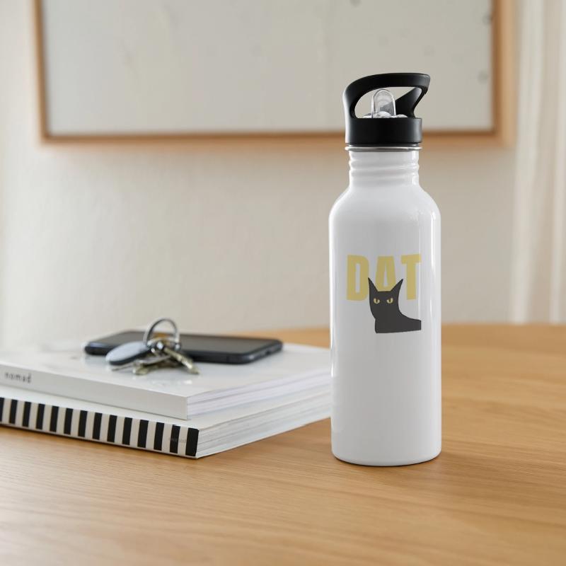 Black Yellow Modern Minimalist Cat T shirt Design