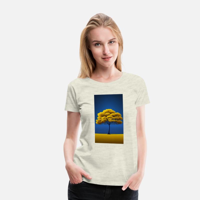 Blue sky and Yellow tree
