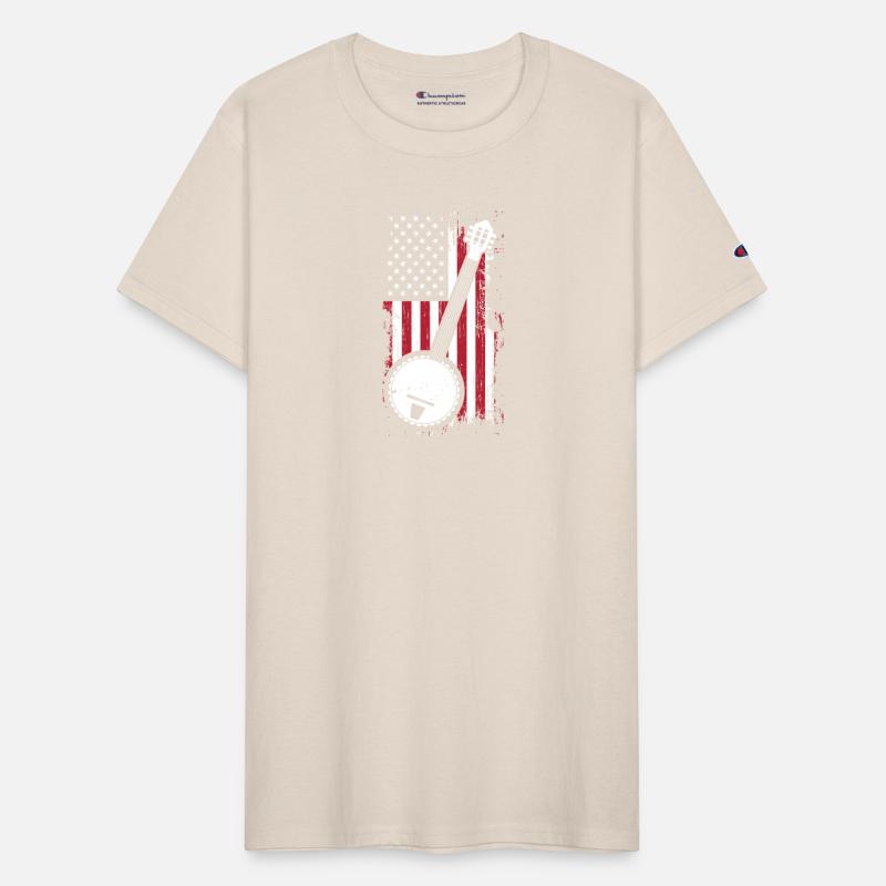 Bluegrass Banjo American US Flag Musician Gift