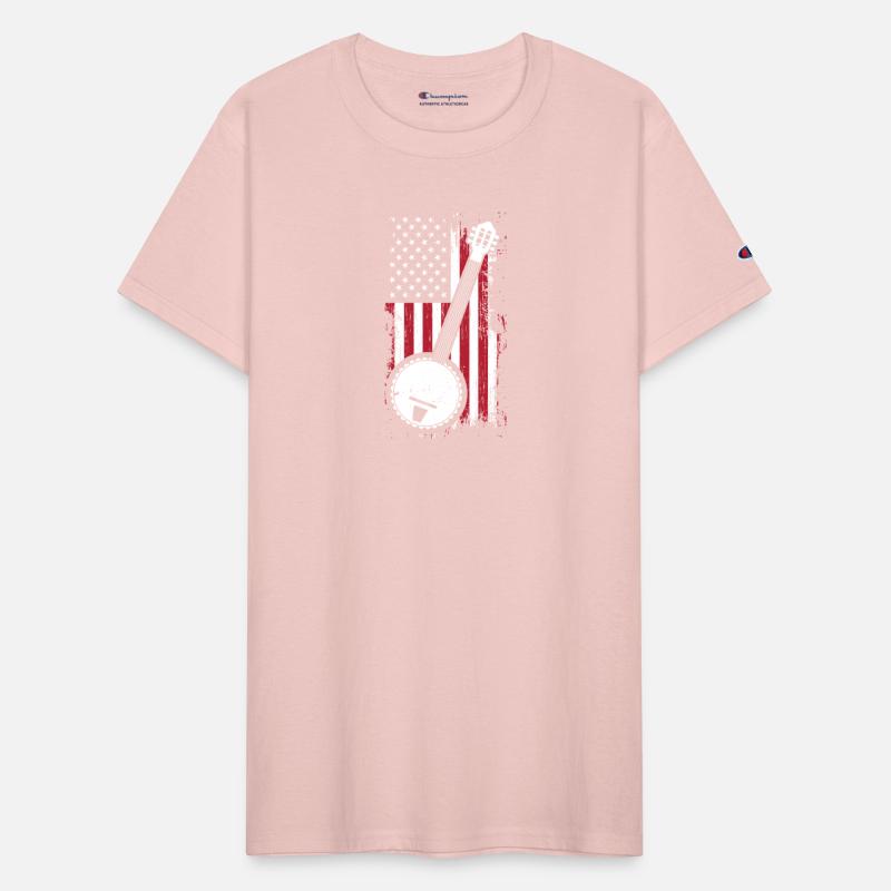 Bluegrass Banjo American US Flag Musician Gift