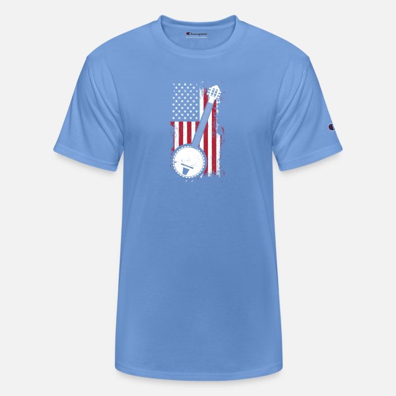 Bluegrass Banjo American US Flag Musician Gift