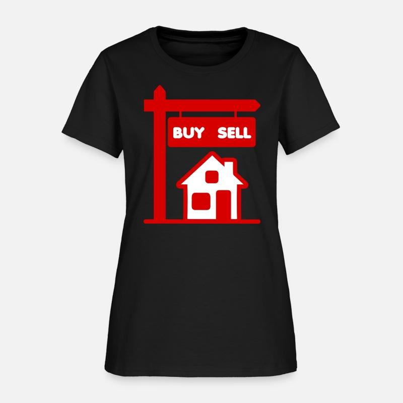 Buy sell red logo broker