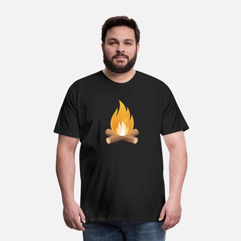 Campfire with sparkles