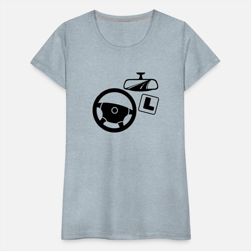 Car driving instructor logo with mirror lesson