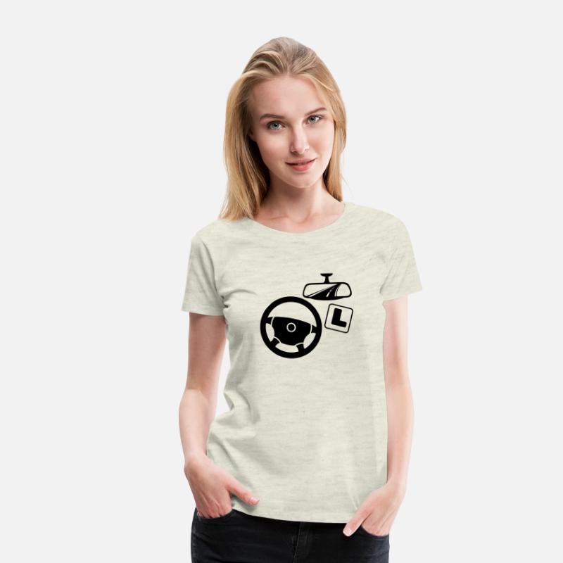 Car driving instructor logo with mirror lesson