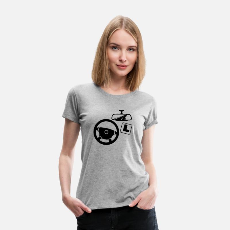 Car driving instructor logo with mirror lesson