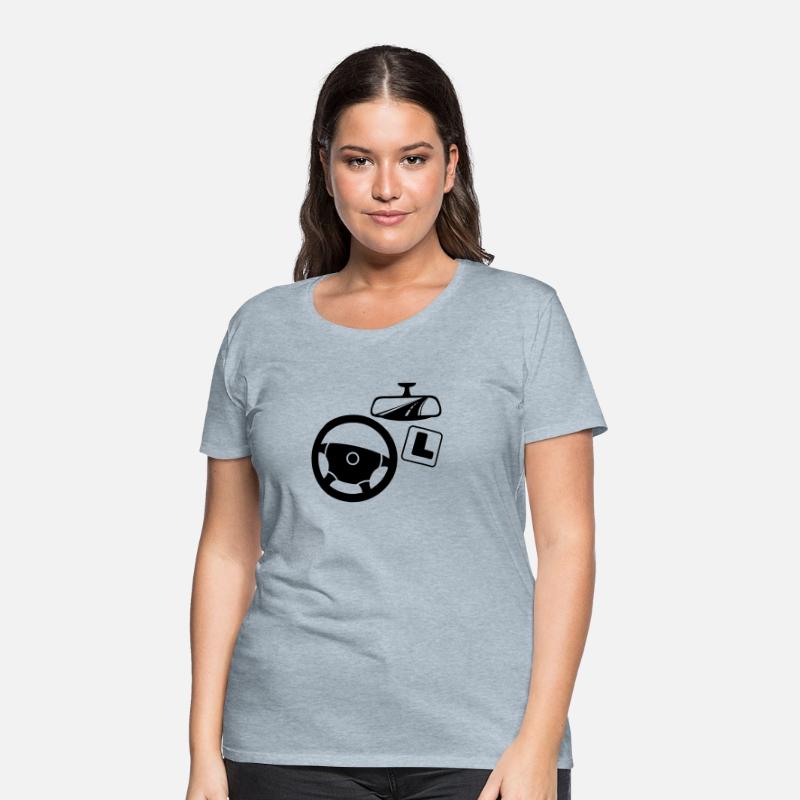 Car driving instructor logo with mirror lesson