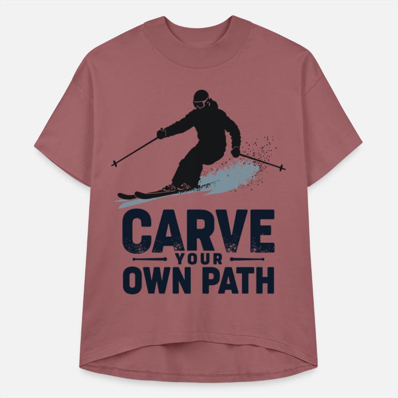 Carve Your Own Path Skiers Skiing