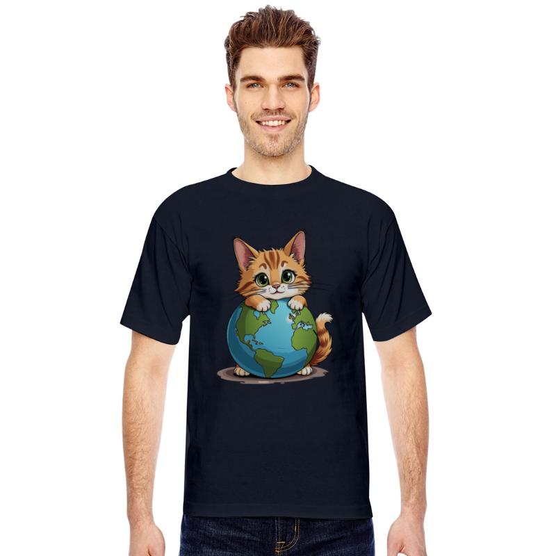 Cat Love The Planet Earth