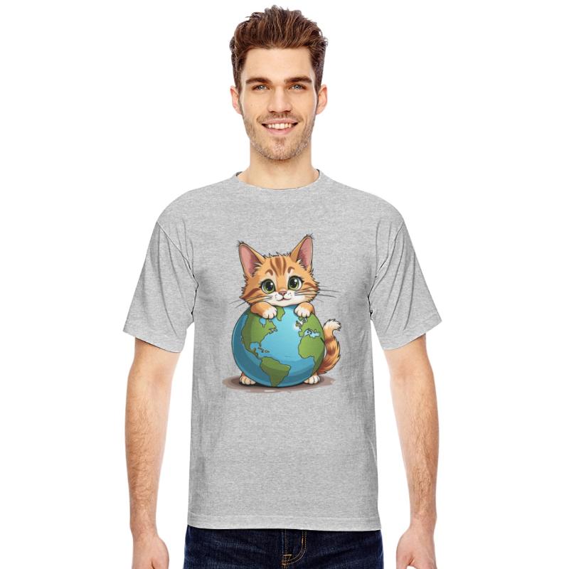 Cat Love The Planet Earth