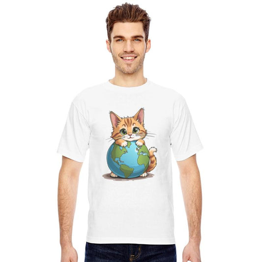 Cat Love The Planet Earth