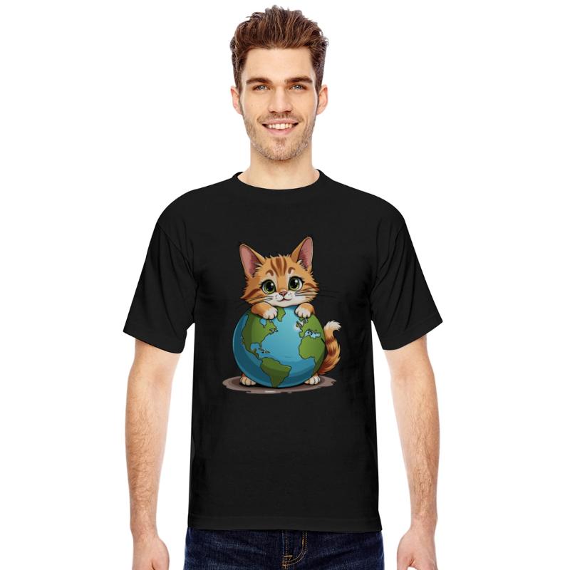 Cat Love The Planet Earth