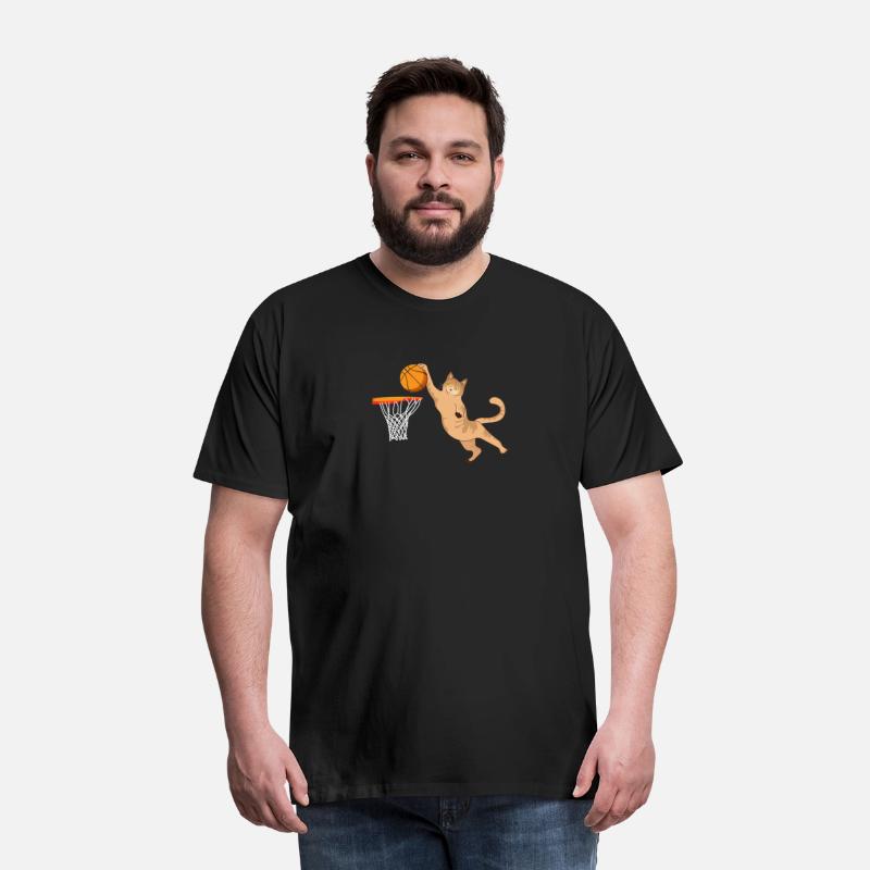 Cat Playing Basketball Slam Dunk Design Gift Idea