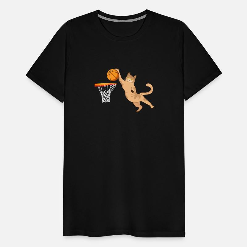 Cat Playing Basketball Slam Dunk Design Gift Idea