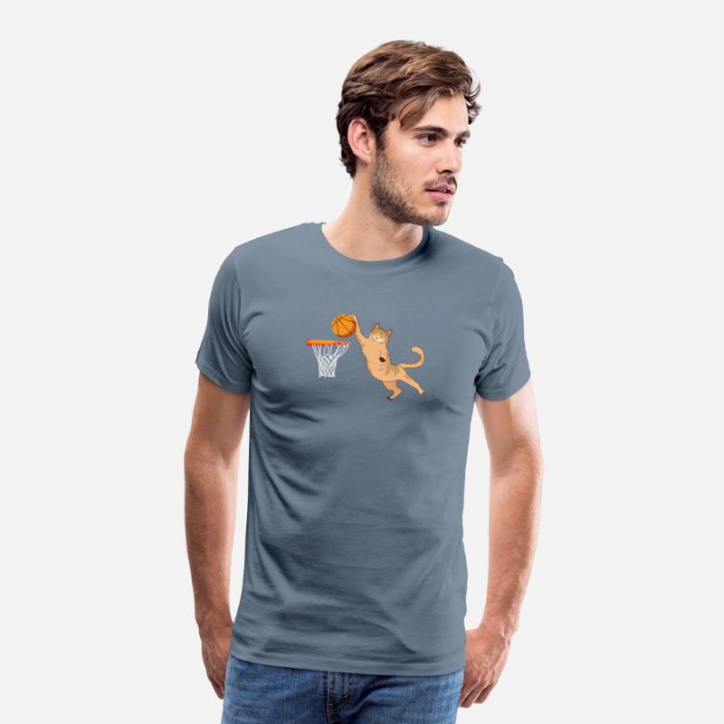 Cat Playing Basketball Slam Dunk Design Gift Idea