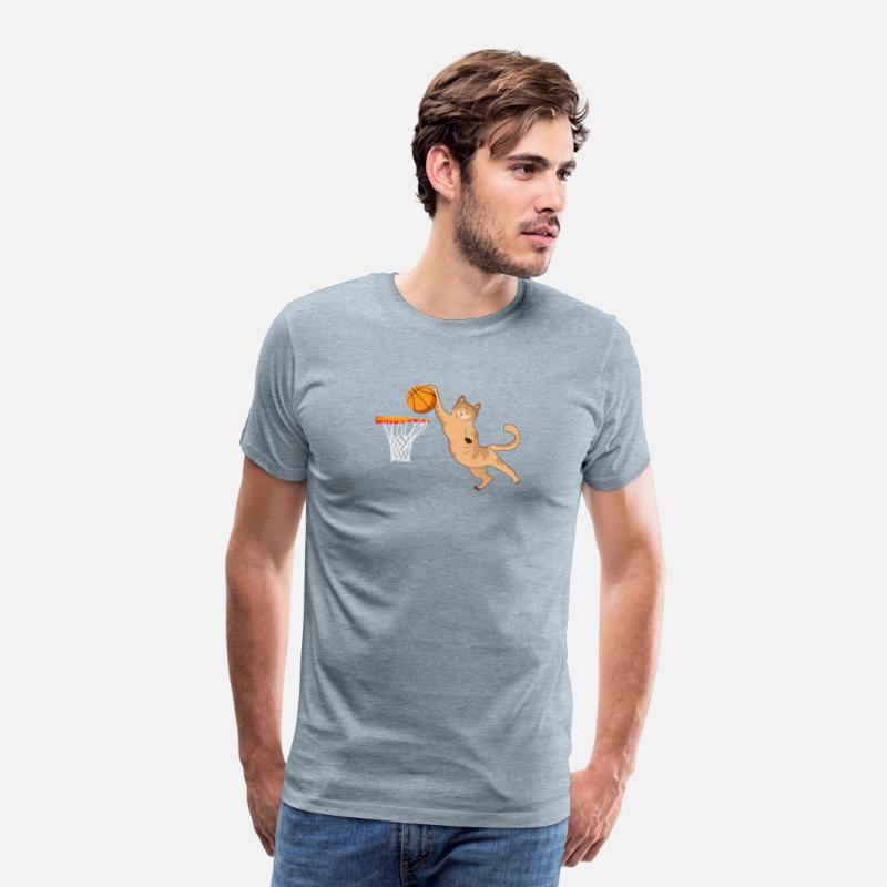 Cat Playing Basketball Slam Dunk Design Gift Idea