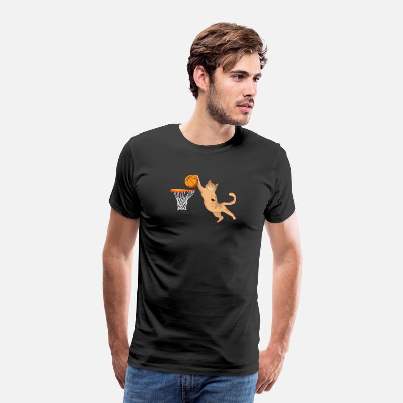 Cat Playing Basketball Slam Dunk Design Gift Idea