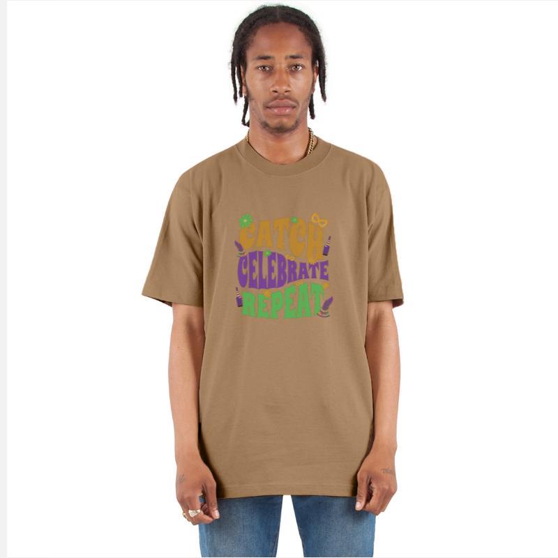 Catch, Celebrate, Repeat Funny Mardi Gras Shirt