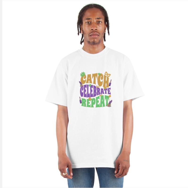 Catch, Celebrate, Repeat Funny Mardi Gras Shirt