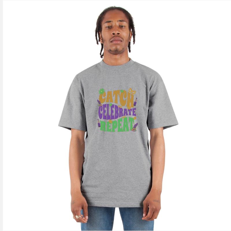 Catch, Celebrate, Repeat Funny Mardi Gras Shirt