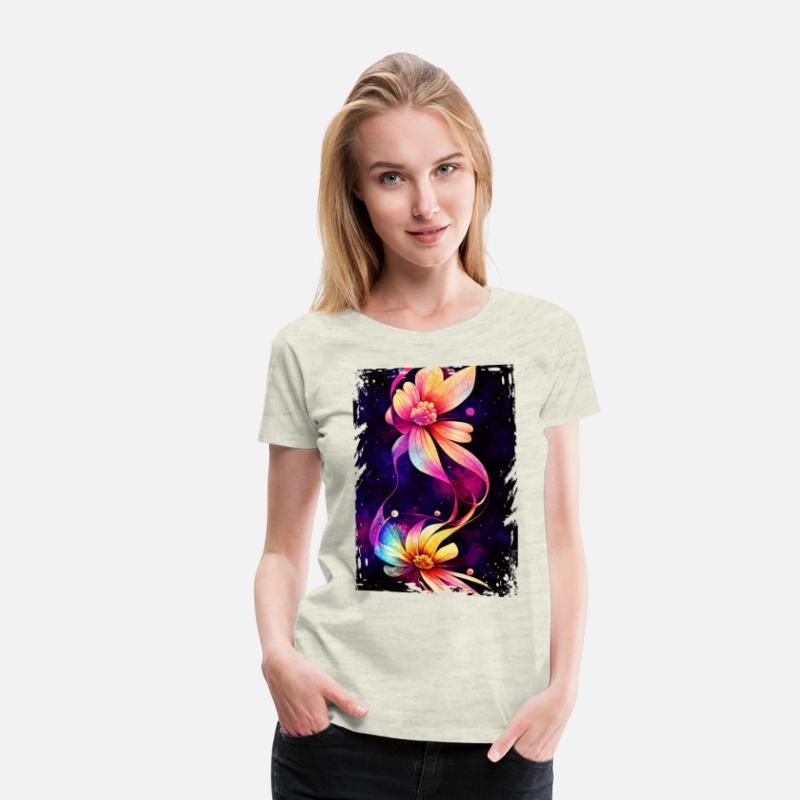 Celestial Flower Floral Space Night Sky Watercolor