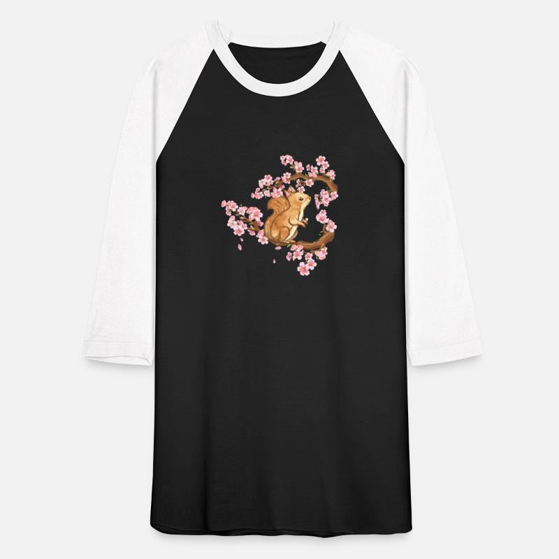 Cherry Blossom Japanese Art Squirrel Lover