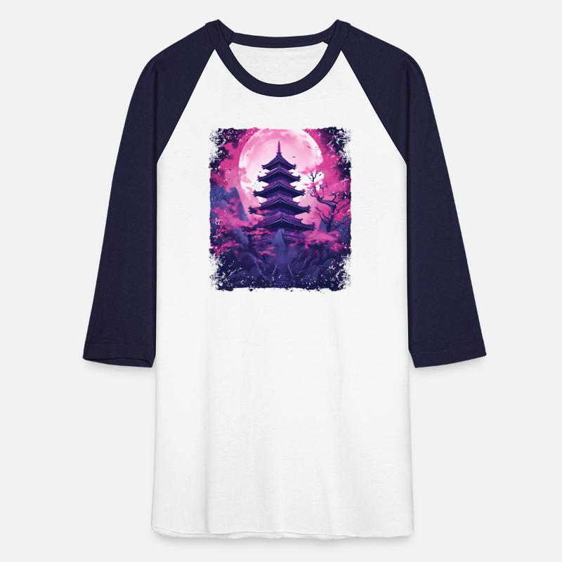 Cherry Blossom Sakura Vaporwave Tree in a Temple