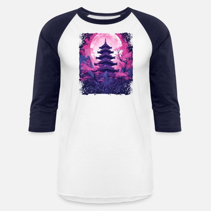 Cherry Blossom Sakura Vaporwave Tree in a Temple