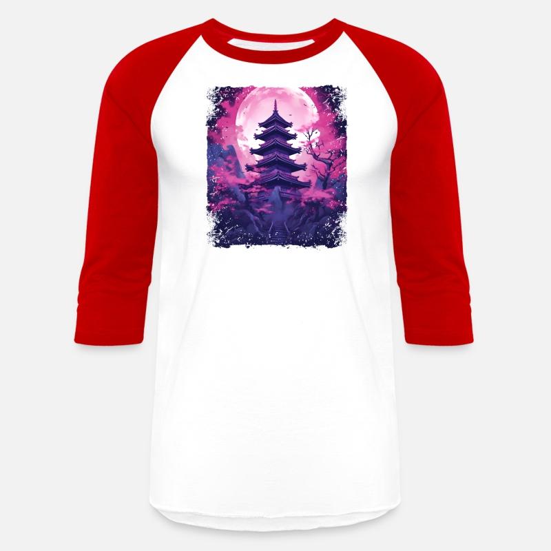 Cherry Blossom Sakura Vaporwave Tree in a Temple