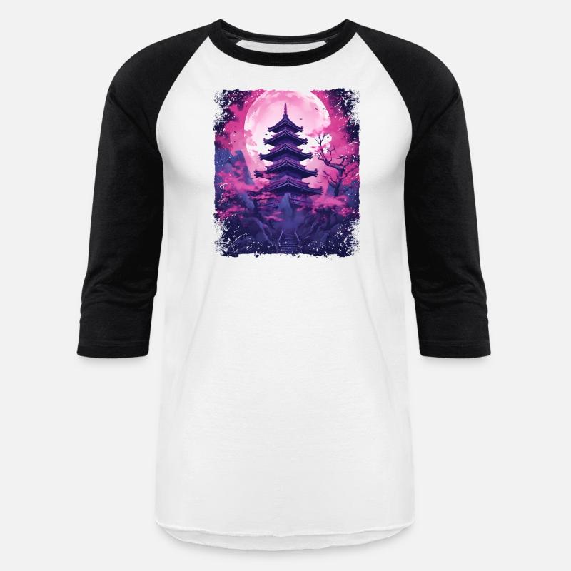 Cherry Blossom Sakura Vaporwave Tree in a Temple