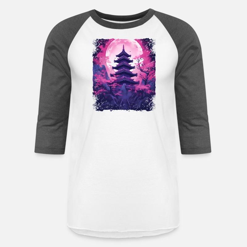 Cherry Blossom Sakura Vaporwave Tree in a Temple