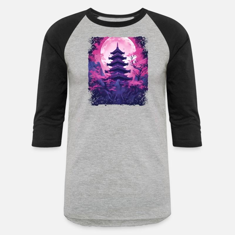 Cherry Blossom Sakura Vaporwave Tree in a Temple