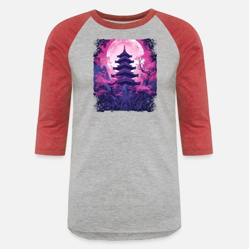 Cherry Blossom Sakura Vaporwave Tree in a Temple