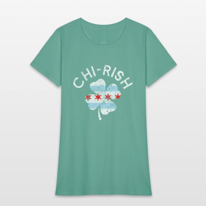 Chi-Rish Chicago Flag Lucky C St Patrick'S Day