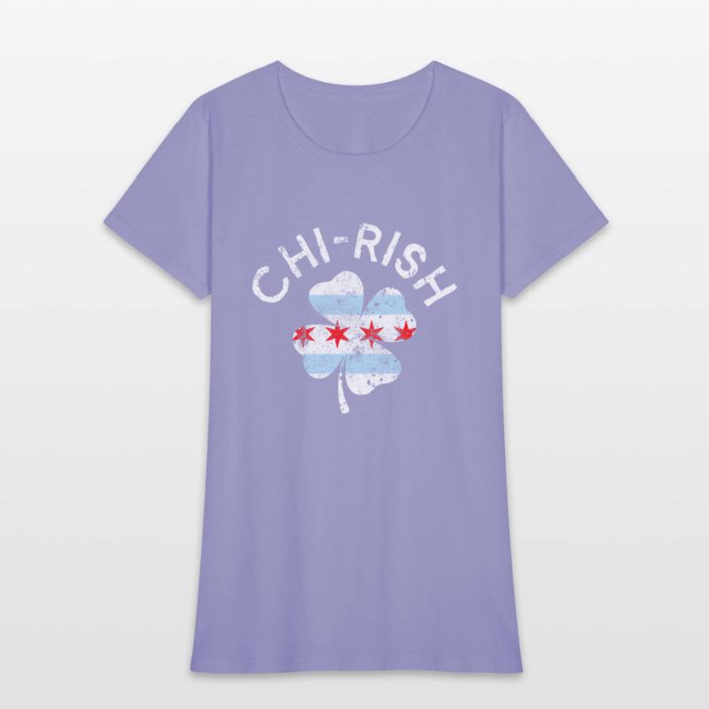 Chi-Rish Chicago Flag Lucky C St Patrick'S Day