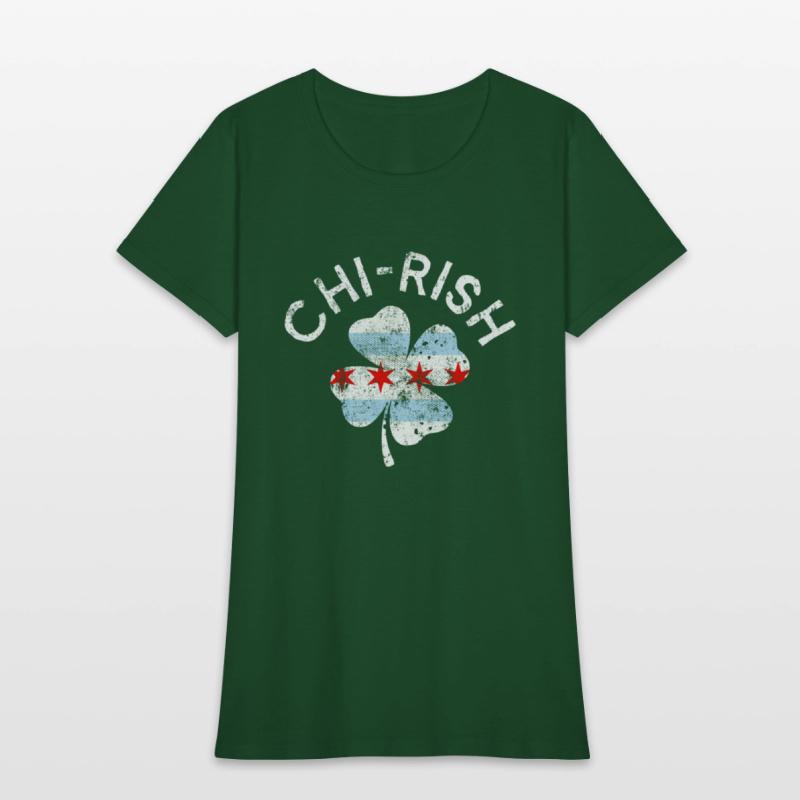 Chi-Rish Chicago Flag Lucky C St Patrick'S Day