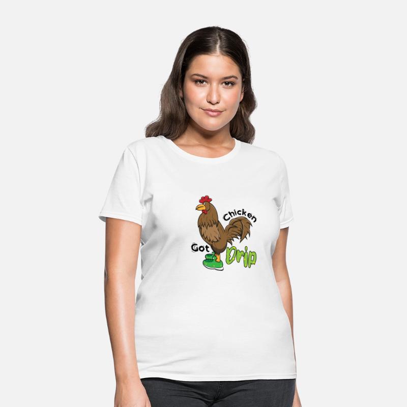 Chicken With Shoes Brown Green DRIP