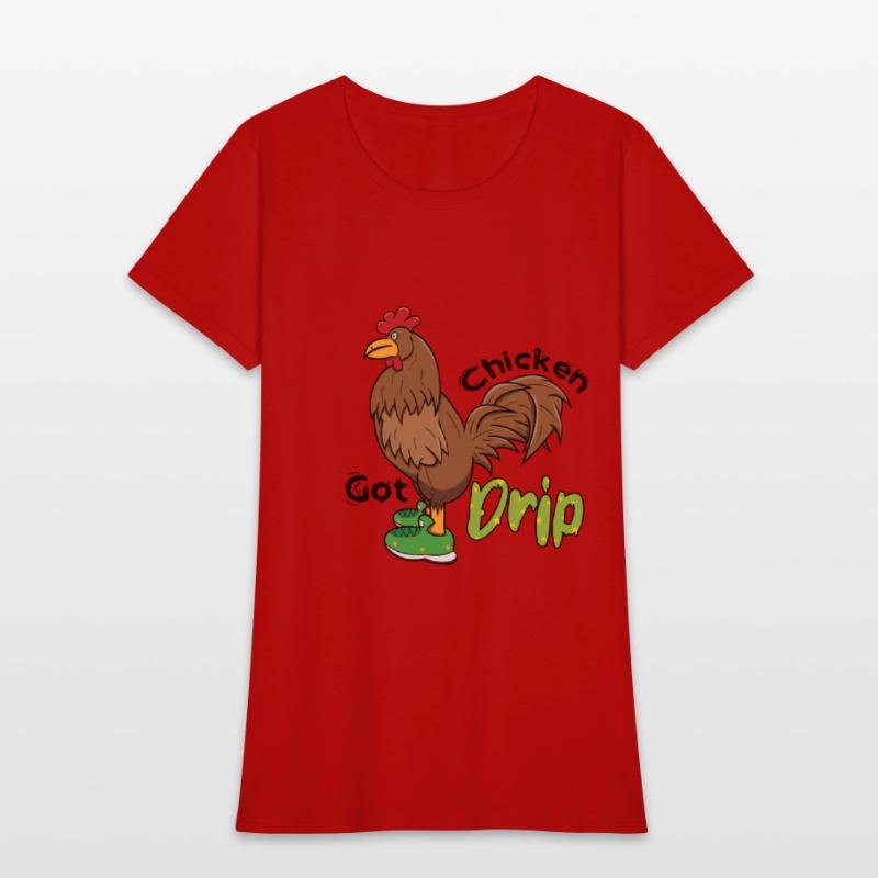 Chicken With Shoes Brown Green DRIP
