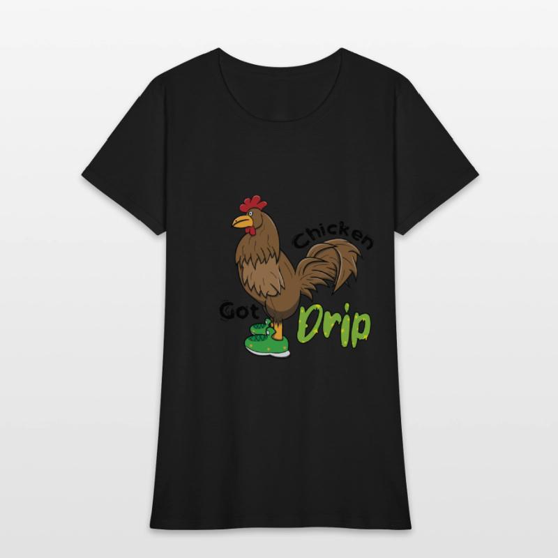 Chicken With Shoes Brown Green DRIP