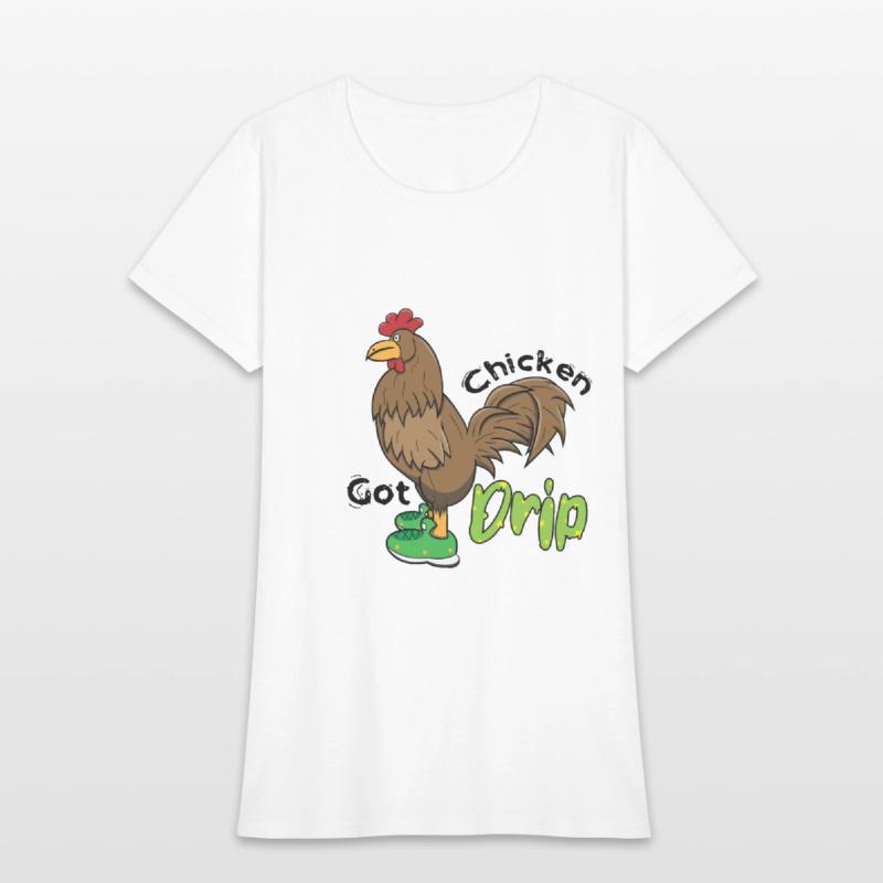 Chicken With Shoes Brown Green DRIP