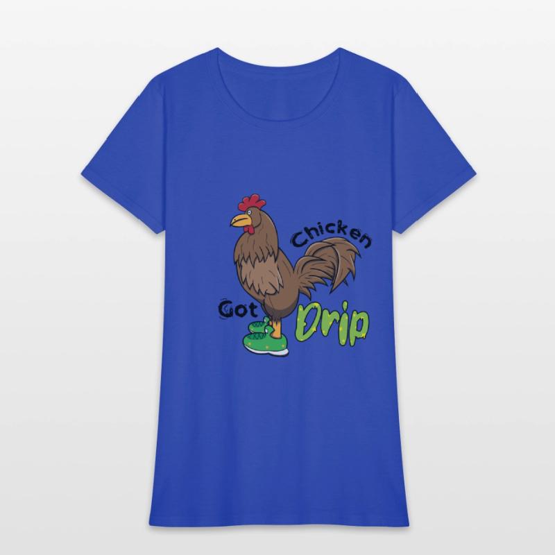 Chicken With Shoes Brown Green DRIP